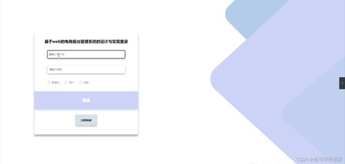 java计算机毕业设计基于web的电商后台管理系统的设计与实现 开题 源码 论文